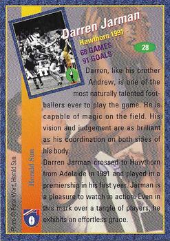 1994 Select Cazaly Classics #28 Darren Jarman Back